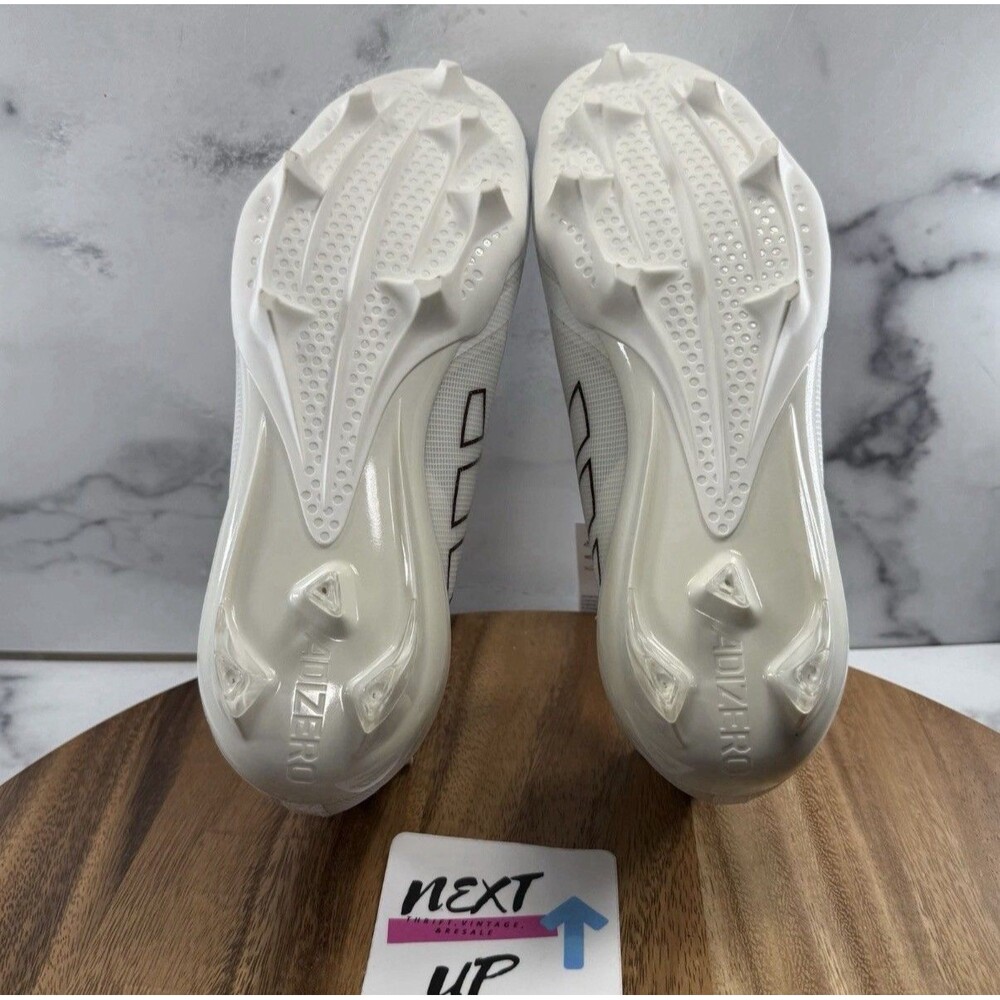 Men’s 13-adidas Adizero Electric 1 IE6289 Football Cleats White Maroon NEW - Picture 7 of 8